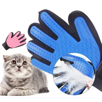 FurryFusion Gants de toilette pour chien et chat