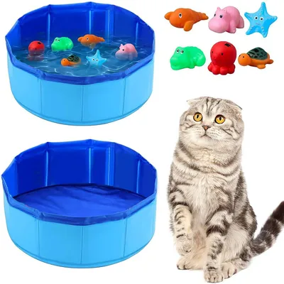 UAMLY Jouet de piscine pliable pour chat