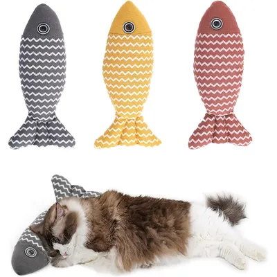 UAMLY Jouet pour chat en forme de poisson