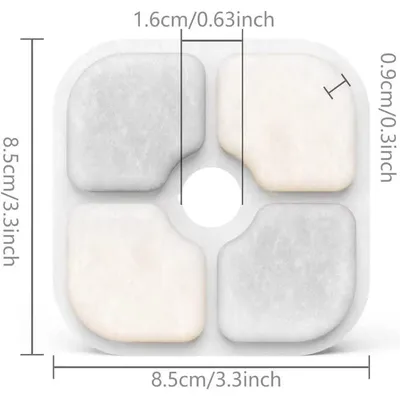 UAMLY Filtres pour fontaine à eau Compatible avec Catit PIXI