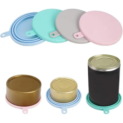 UAMLY Ensemble de couvercles de canettes et de cuillères pour animaux