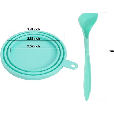 UAMLY Ensemble de couvercles de canettes et de cuillères pour animaux