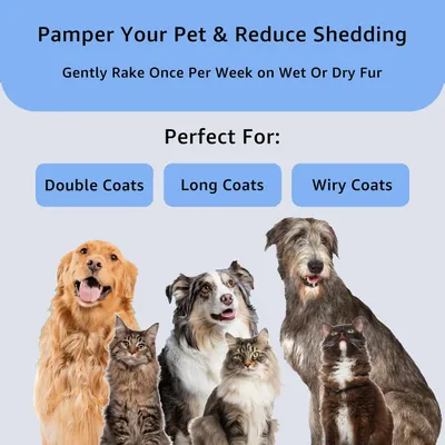 UAMLY Peigne démêlant pour éliminer les poils d'animaux UAMLY Peigne démêlant pour éliminer les poils d'animaux