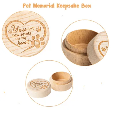 UAMLY Caja de recuerdos para mascotas