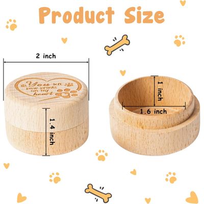 UAMLY Caja de recuerdos para mascotas