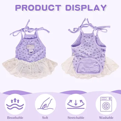 UAMLY Spitzenkleid für Hunde UAMLY Spitzenkleid für Hunde