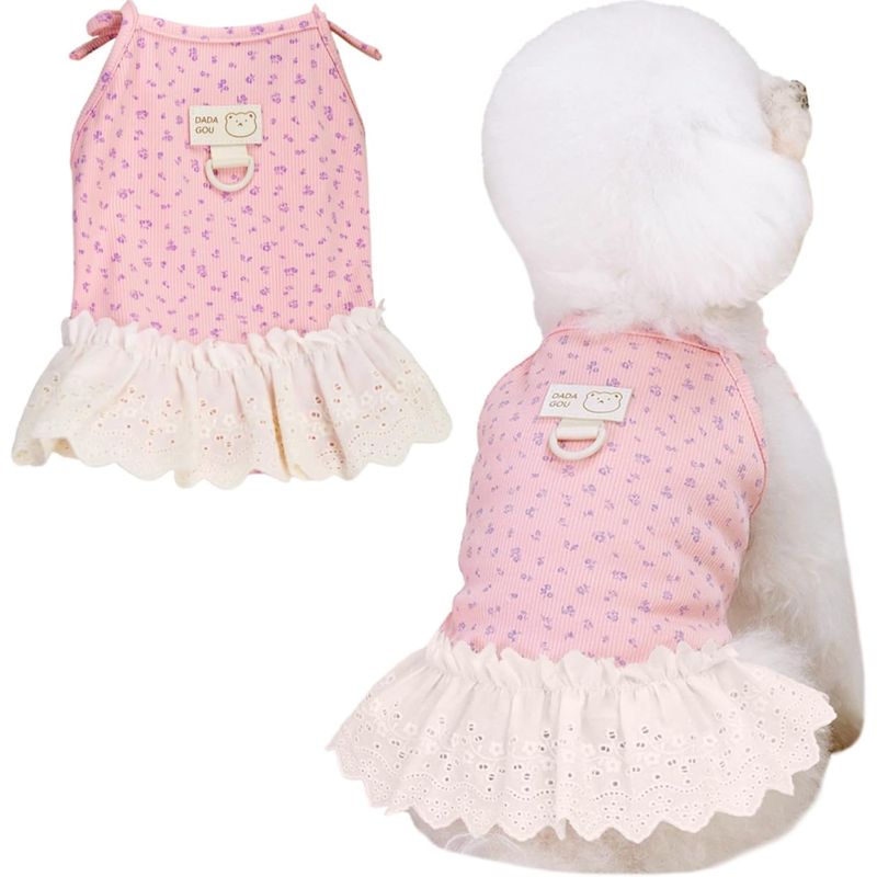 UAMLY Spitzenkleid für Hunde