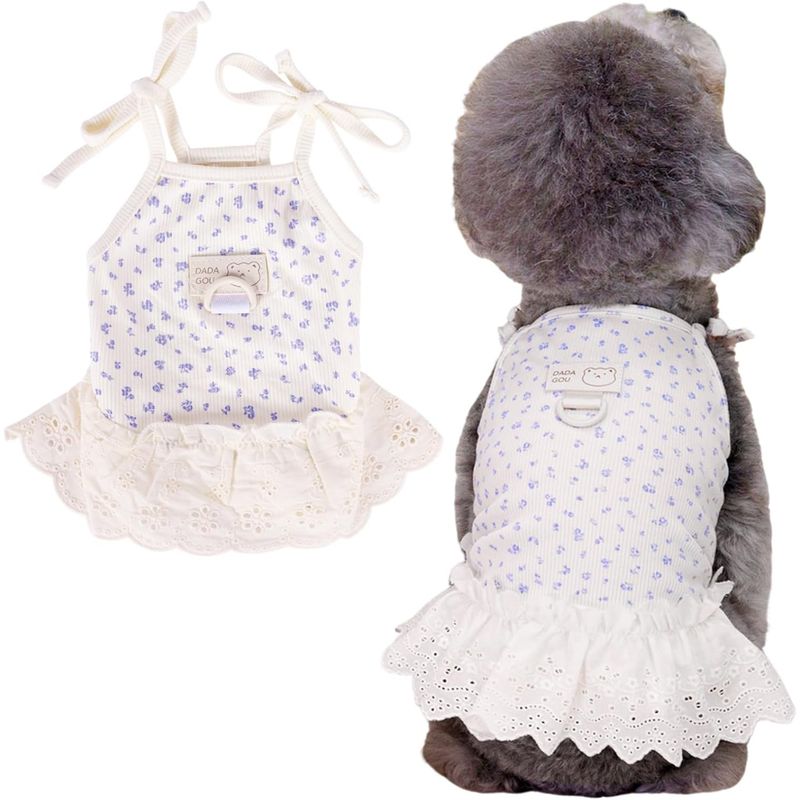 UAMLY Spitzenkleid für Hunde