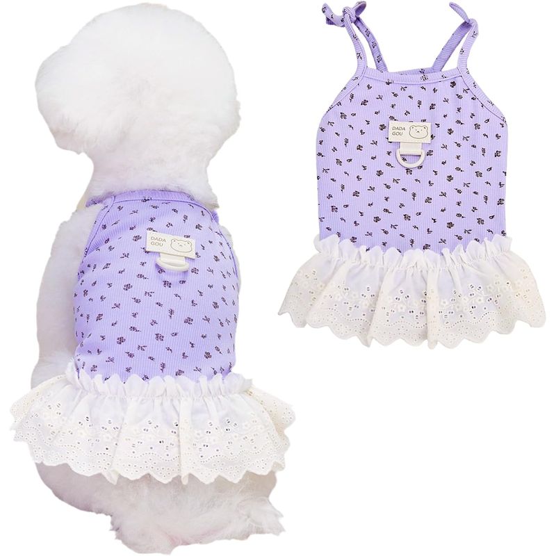 UAMLY Spitzenkleid für Hunde
