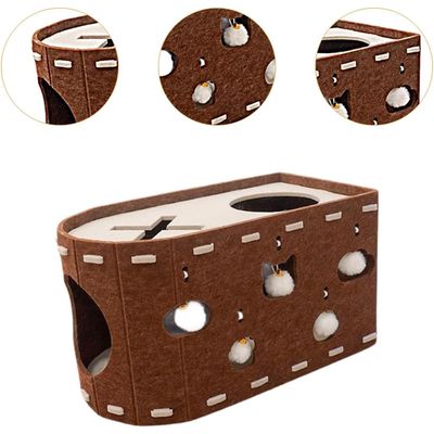 UAMLY Maison pour chat en feutre