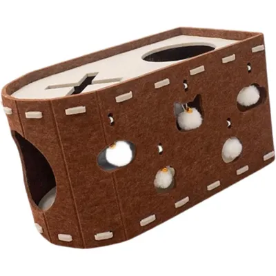 UAMLY Maison pour chat en feutre