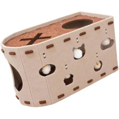 UAMLY Maison pour chat en feutre