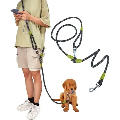 UAMLY Laisse pour mains libres réfléchissantes pour chien