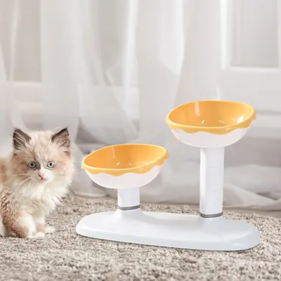 UAMLY Gamelle pour chat à double compartiment