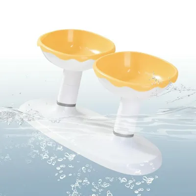 UAMLY Gamelle pour chat à double compartiment