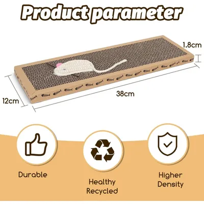 FurryFusion 3 pcs grattoir chat avec jeu grattoir chat