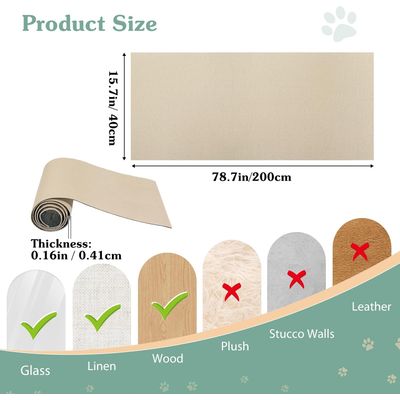 UAMLY Tapis griffoir autocollant pour chat