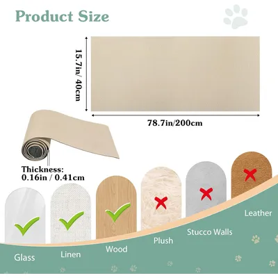 UAMLY Tapis griffoir autocollant pour chat