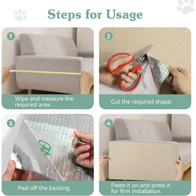 UAMLY Tapis griffoir autocollant pour chat