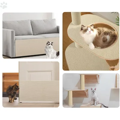 UAMLY Alfombrilla rascadora autoadhesiva para gatos