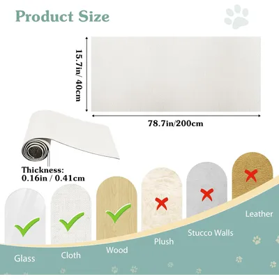 UAMLY Tapis griffoir autocollant pour chat