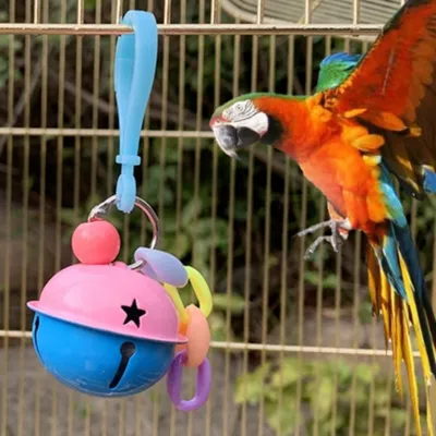 FurryFusion Cloche accessoire pour cage à oiseaux
