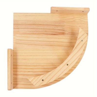 UAMLY Perchoir mural en bois massif pour chat
