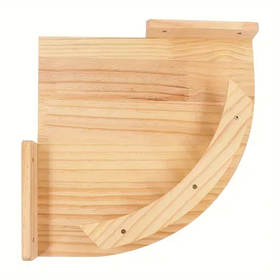 UAMLY Perchoir mural en bois massif pour chat