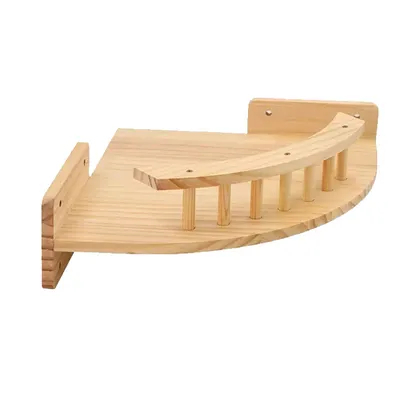 UAMLY Percha para gatos de madera maciza montada en la pared
