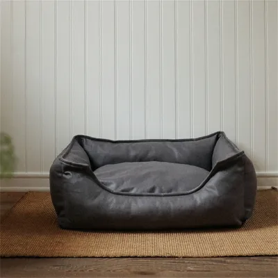 IntiMeg Panier, Canapé, Lit pour Chiens en faux cuir imperméable