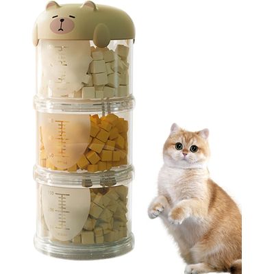 UAMLY Boîte à collations en plastique pour chats et chiens