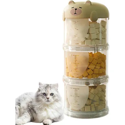 UAMLY Boîte à collations en plastique pour chats et chiens