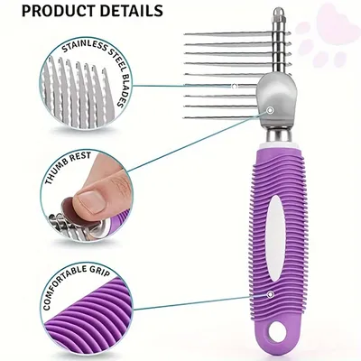 UAMLY Brosse à poils longs pour animaux de compagnie