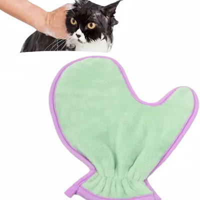FurryFusion Gants de toilette pour animaux de compagnie