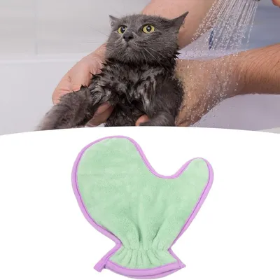 FurryFusion Gants de toilette pour animaux de compagnie