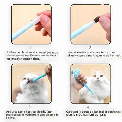 FurryFusion Dispensador de medicamentos para perros y gatos