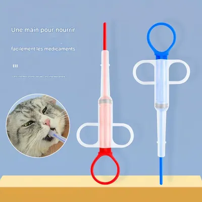 FurryFusion Distributeur de médicaments pour chien et chat Pack de 2