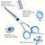 UAMLY Ciseaux de toilettage pour chiens en acier inoxydable