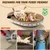 UAMLY Planche à gratter pour chat, hauteur ovale, en papier ondulé
