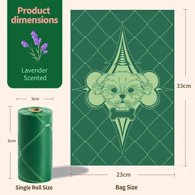 IntiMeg Bolsas biodegradables para excrementos de perro con