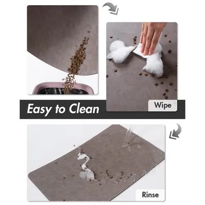 UAMLY Tapis d'alimentation absorbant pour animaux de compagnie