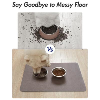 UAMLY Alfombrilla absorbente para la alimentación de mascotas