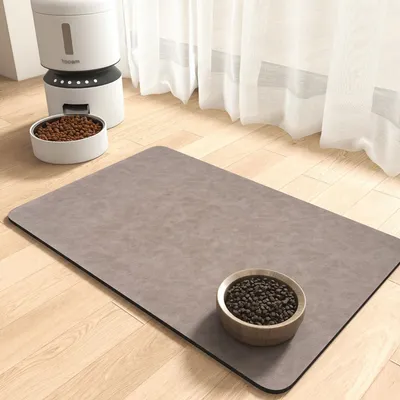 UAMLY Tapis d'alimentation absorbant pour animaux de compagnie