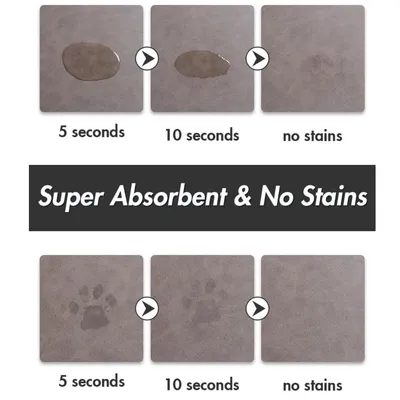 UAMLY Tapis d'alimentation absorbant pour animaux de compagnie