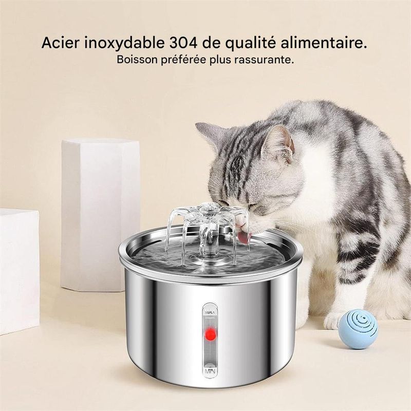 IntiMeg Fontaine à eau pour chats et chiens