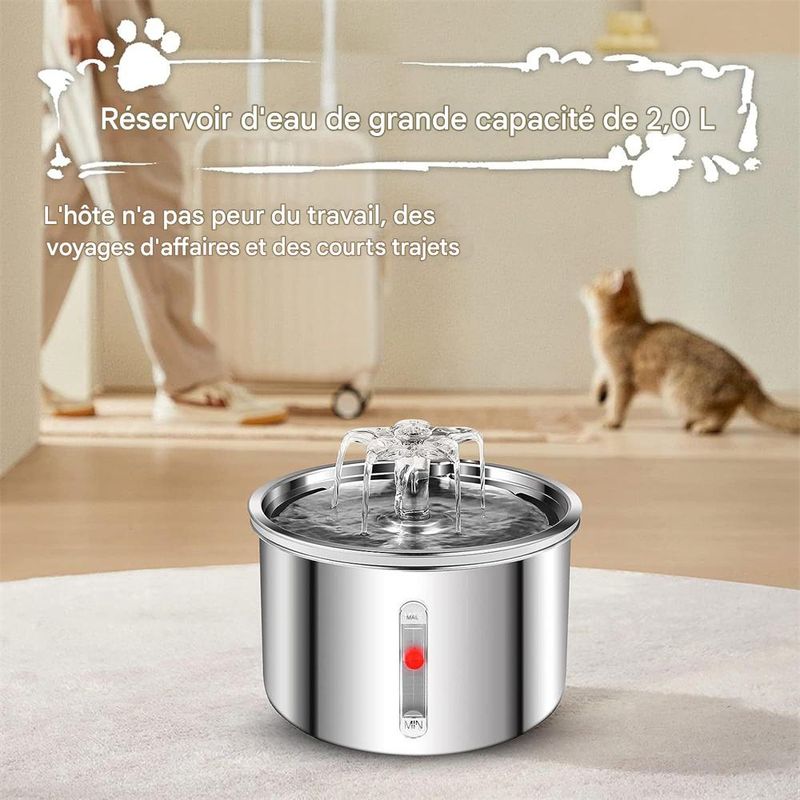 IntiMeg Fontaine à eau pour chats et chiens