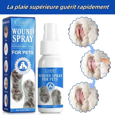 FurryFusion Spray de soin des plaies pour chien et chat