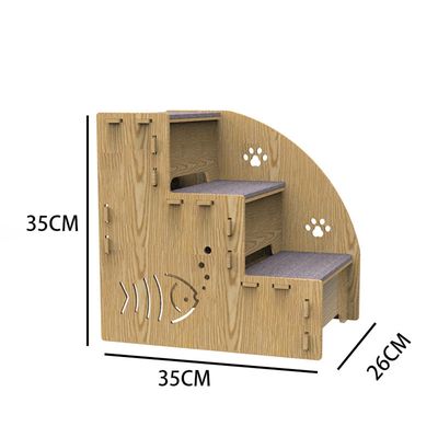 Izefia Escalier en bois massif pour animaux de compagnie