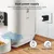 Izefia Distributeur intelligent de nourriture pour animaux, blanc