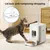 Izefia Distributeur intelligent de nourriture pour animaux, blanc